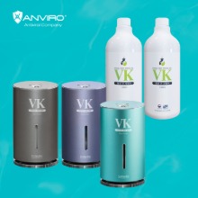 VK 자동 손 소독기(고정식)+1L 리필용 2개 비알콜성 손소독제